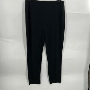 J. Jill Women's Black Smooth Fit Slim Leg Pants Leggings Size Medium Petite